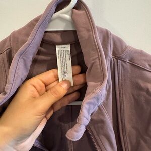Light Mauve Women's Zip-Up Jacket